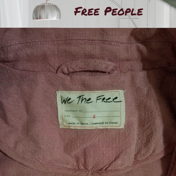 FREE PEOPLE We the Free Dusty Rose Oversized Blazer - Picture 2 of 5